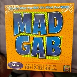 Mattel Mad Gab Game - Orange and Blue